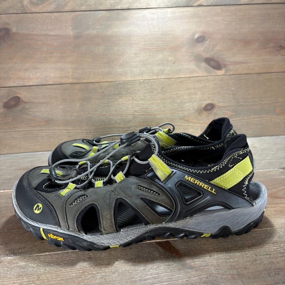 Merrell All Out Blaze Sieve Mens size 10.5 shoes green Waterproof Hiking sandals